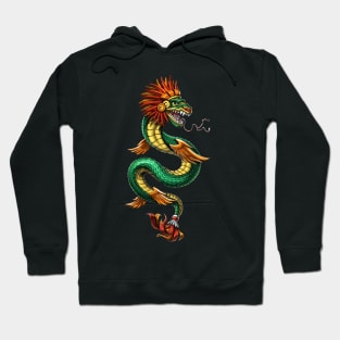 Quetzalcoatl Aztec Serpent God Hoodie